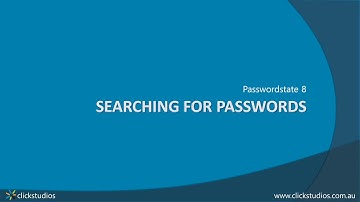 Passwordstate 8 - Searching for Passwords