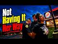 Woman Trashes Burger King and Fights Police (vertical) 📱