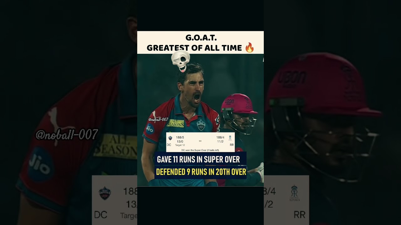 DC vs RR Thriller: Starc’s Super Over Slip-Up 