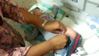Changing Reborn Baby Mason in a Public Restroom!
