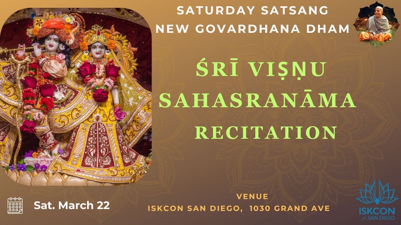 Saturday Satsang - Vishnu Sahasranama Recitation