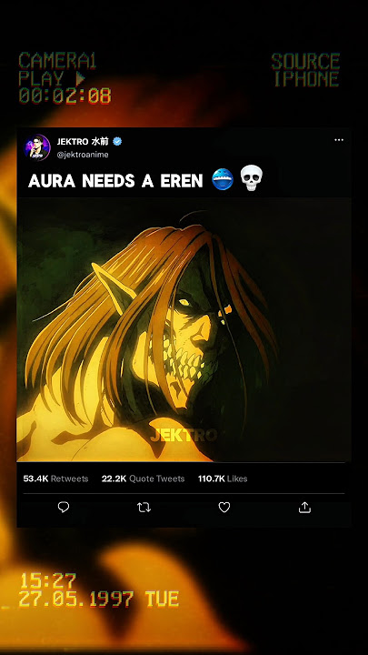 Aura need a Eren 💀🥶 put 2.5x || aot edits || #attackontitanedit #shorts #eren