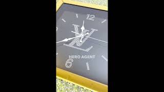 Wall Clock CL04 Golden By Hero Agent ( PUSAT BORONG HERO)