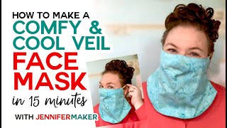 Easy Veil Face Mask - Cool for Summer! - Free 15-Minute Pattern screenshot 2