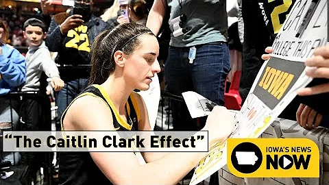 "El efecto Caitlin Clark" se hace presente en Iowa City mientras ella persigue la historia