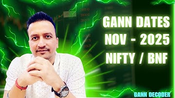 Gann Dates Nov 2025 I Nifty View I Nifty Prediction I Banknifty View I New ATH I Gann Decoder I