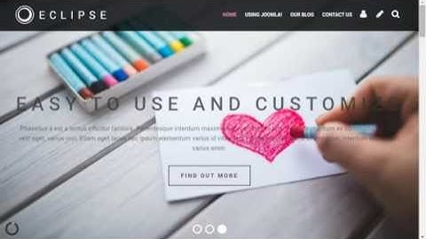 Eclipse Joomla Template Video Demo