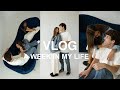 Weekly vlog bts studio shoot lunch with my sister spring clothing haul  more
