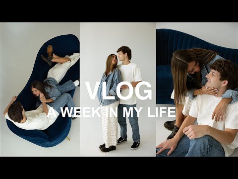 WEEKLY VLOG: bts studio shoot, lunch with my sister, spring clothing haul & more!