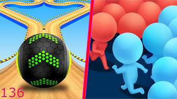 Going Balls Vs Count Masters - Android iOS Gameplay Walkthrough - Mobile Games - 136