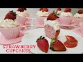 BIA109 STRAWBERRY CUPCAKES (with a strawberry buttercream frosting)