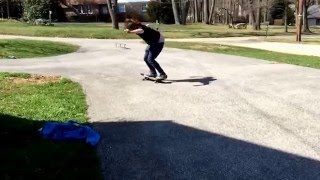 Flat Ground Hard Flip Skateboarding!