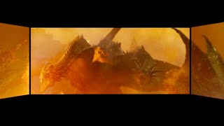 270°スクリーンシーンでゴジラら怪獣たちの超絶バトル／映画『ゴジラ キング・オブ・モンスターズ』ScreenX特別映像