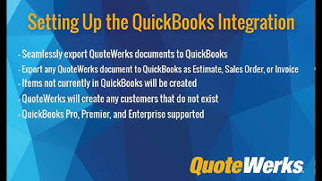 Setting Up QuickBooks Desktop Integration | QuoteWerks