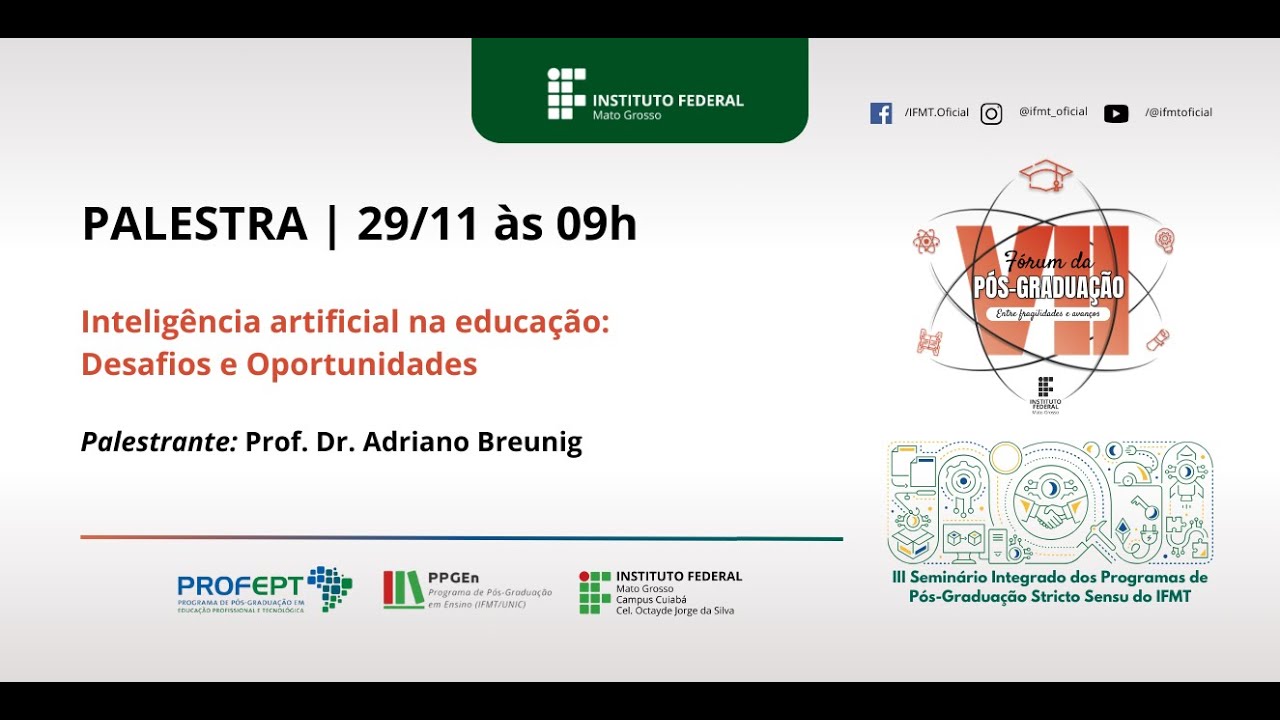 Inteligência artificial na educação: Desafios e Oportunidades - YouTube