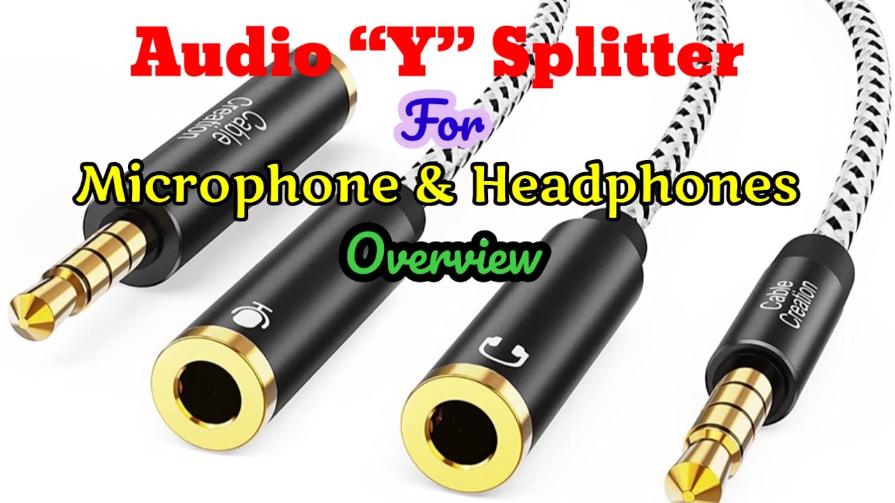 Audio Y Splitter | Microphone & Headphones | Cable Creation | - YouTube
