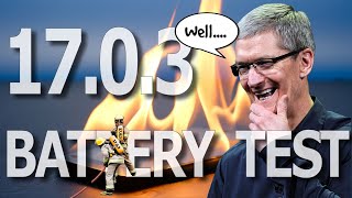 iOS 17.0.3 Battery Test. No more hotness for the iPhone 15, but will it fix the battery life issues?