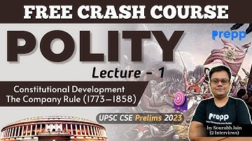 Lecture 1: Constitution development | Polity | Crash course for UPSC CSE Prelims 2023 | #polity