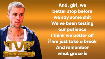 Justin Bieber - WALKING AWAY (Lyrics Video)