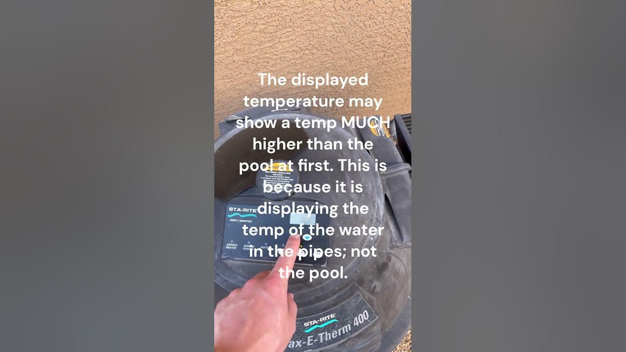 How to turn the pool heater on and off YouTube