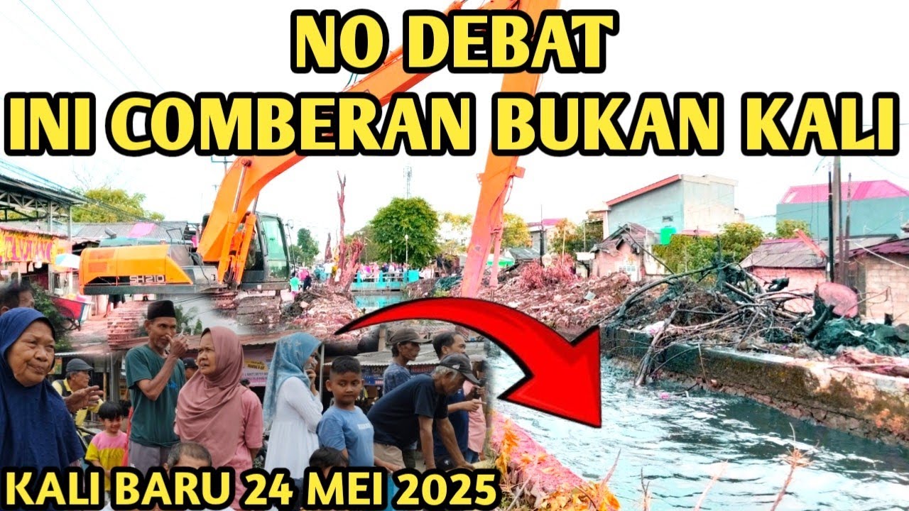 PARAH‼️BAU MENYENGAT SEMERBAK BUSUK SEPERTI COMBERAN MEWARNAI NORALISASI KALI BARU