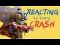 Reacting to every crash and accident in thomas the tank engine and friends