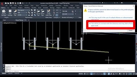 Sloped Piping Part 2 | Tutorial Mastering Sloped Piping Tolerances in Plant 3D