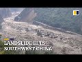 More than 20,000 people evacuated after landslide in southwest China
