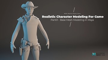 Realistic Character Modeling - My first on camera video for youtube