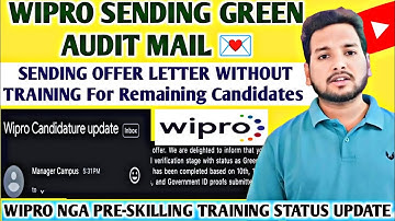 Wipro Green Audit Latest Update 🔥| Background Verification Update | Onboarding & Training Update, OL