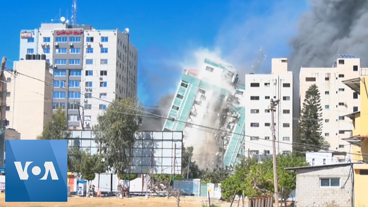 Israel Flattens Gaza Building Hosting AP Al Jazeera in Airstrike