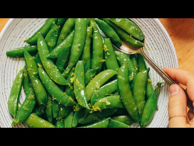 How to Cook Sugar Snap Peas (Perfect Every Time!) | Minimalist Baker Recipes class=