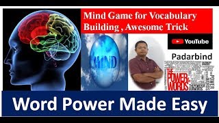 Play a  Mind Game to improve word power, How to improve vocabulary through mind power. screenshot 5