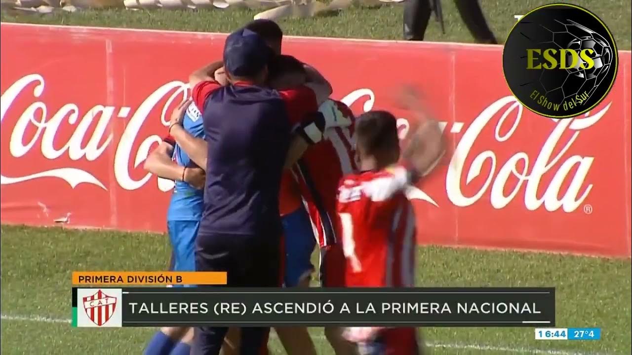 Talleres (RE) venció a San Miguel, es campeón de la Primera B y