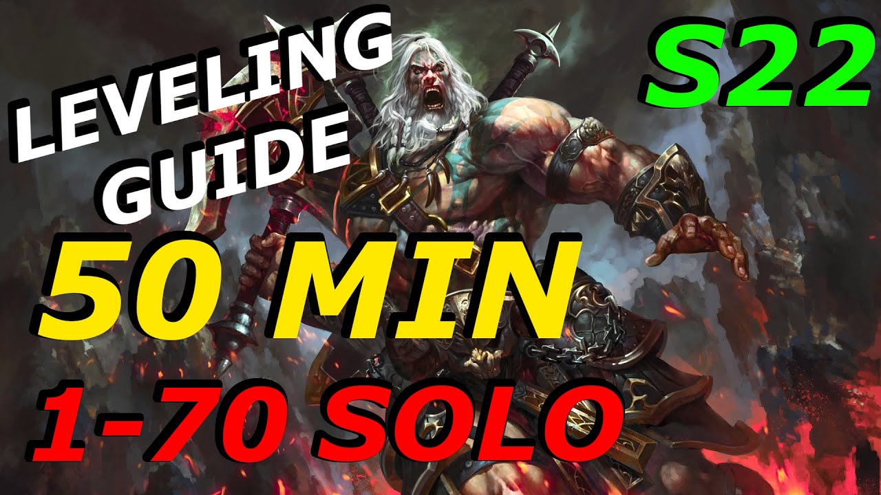 Barbarian Most Efficient Leveling Builds Solo Leveling 1 70 Rare Upgrade Blood Shards D3 Youtube