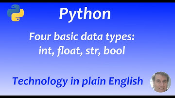 Python 001: The four basic data types and using the Spyder interactive window.