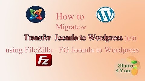 How to migrate Joomla - how to transfer or move Joomla website to WordPress(1/3)