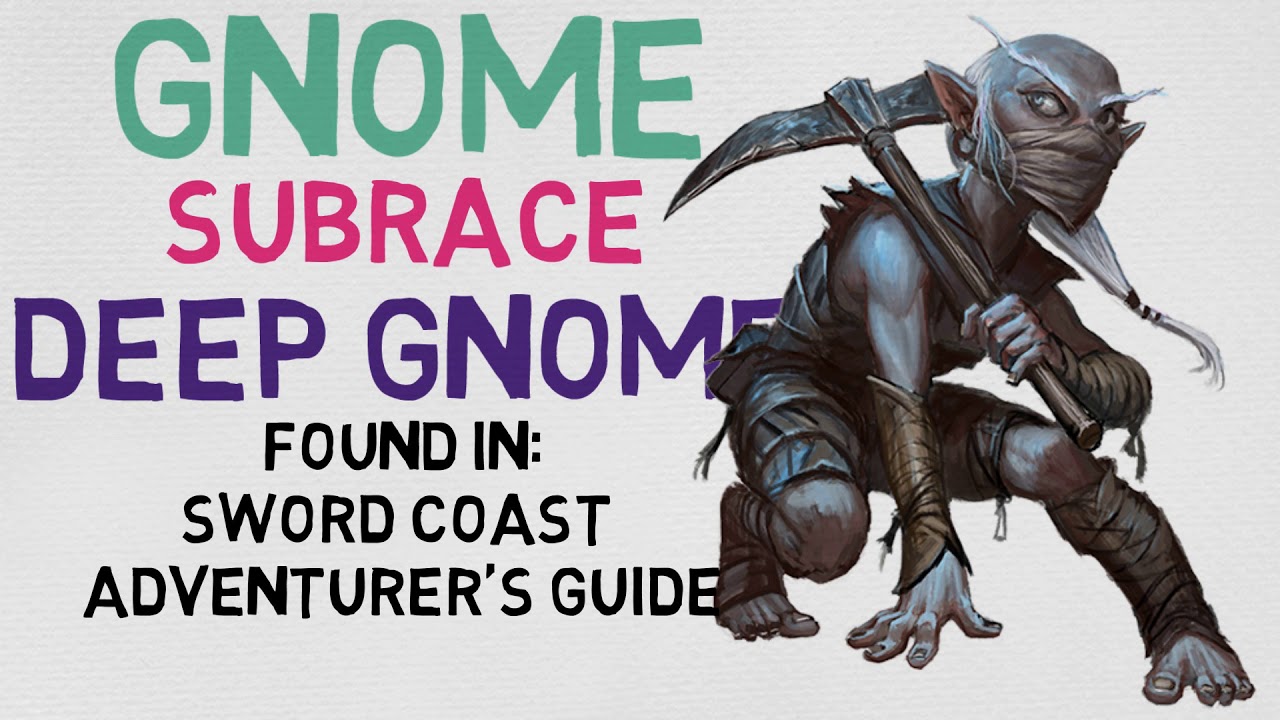 pic Gnome 5E race 4 1 gnome deep gnome dnd 5e races