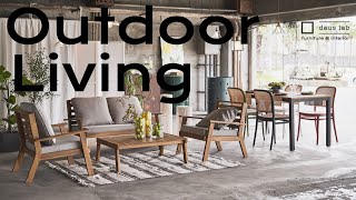 Cozy outdoor living | Garden dining | living room design | Furniture and interior daus lab |