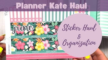 Planner Kate Planner Sticker Haul | Chloetry Plans