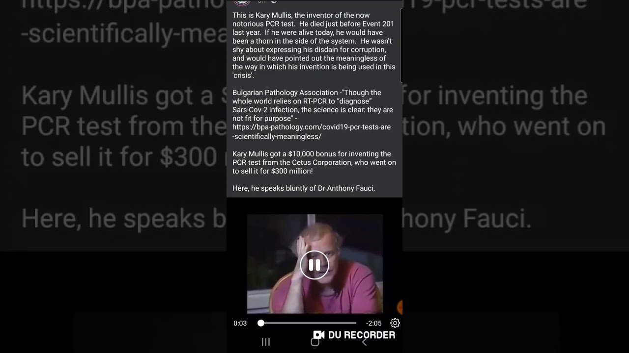 Kerry Mullis is the Eventor of PCR Test.......Reveals Truth about PCR Test for COVID 19