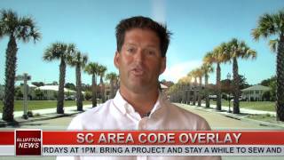 BLUFFTON NEWS | Eddie Andrews, SC Area Code Overlay | 8-31-2015 | Only on WHHI-TV