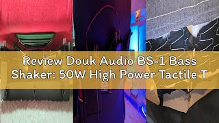 Review Douk Audio BS-1 Bass Shaker: 50W High Power Tactile Transducer - Subwoofer Lows for Home Thea