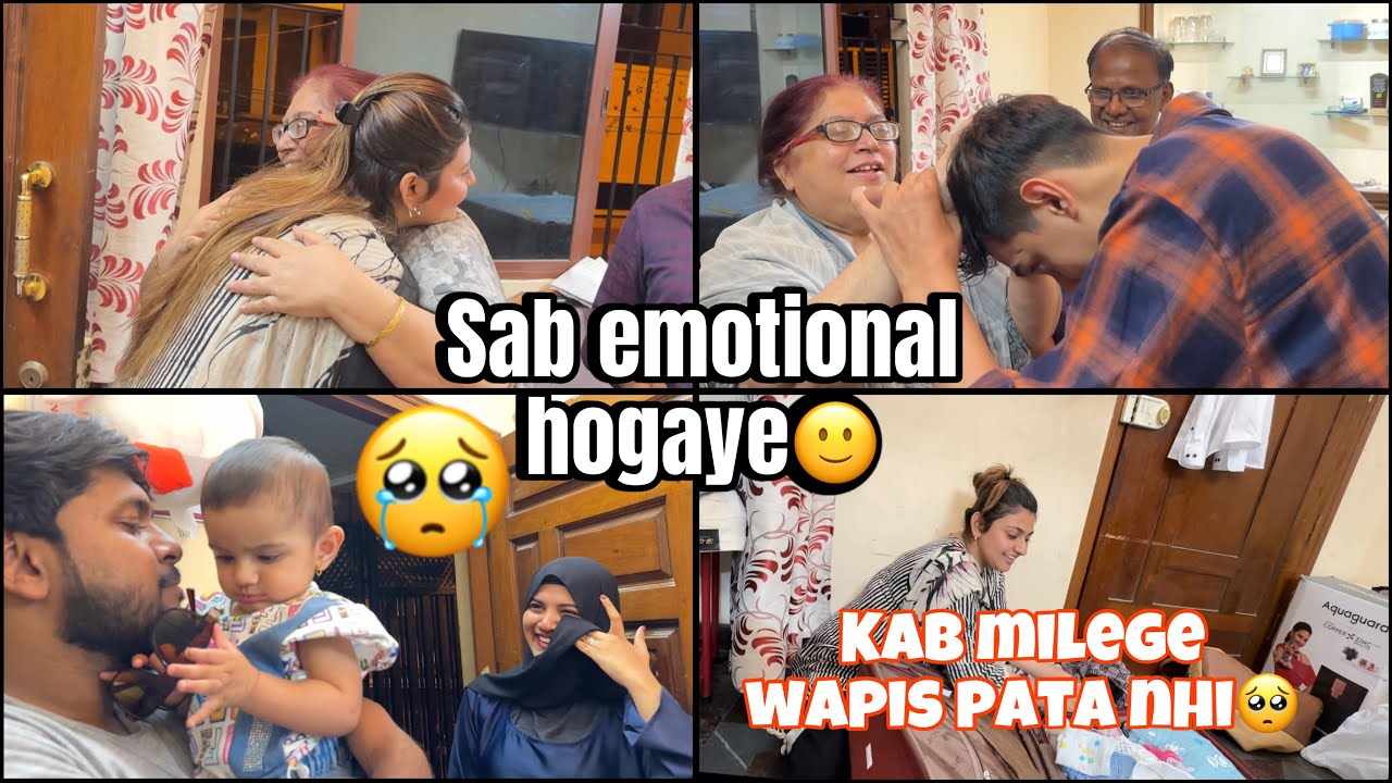 Hamare jaane se pura ghar huwa emotional🥺/ ab firse kab milege kya pata😭/ return to mumbai❤️