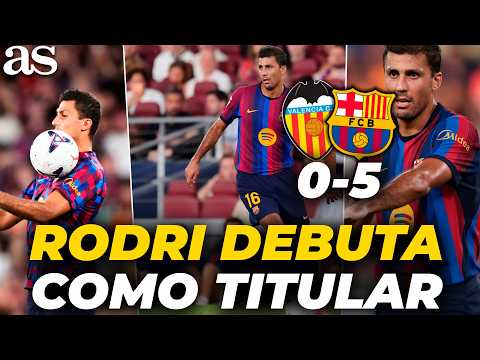 THE BALLON D'OR winner gets a STANDING OVATION! This is how RODRI'S debut as a starter went with ...
