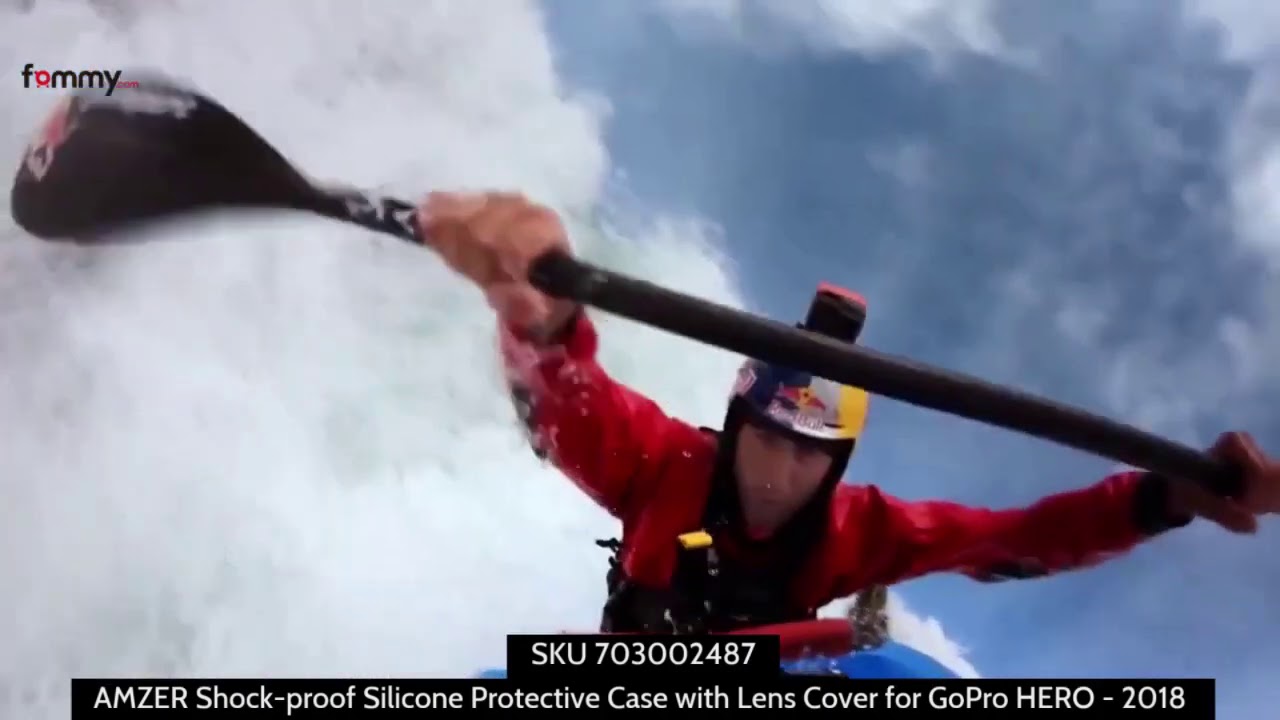 AMZER Silicone Protective Case with Lens Cover for GoPro Hero/ GoPro Black