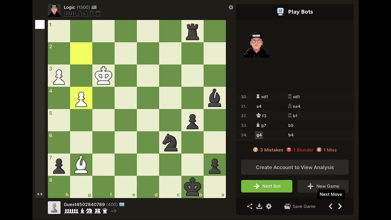 Cooking The Logic chess bot