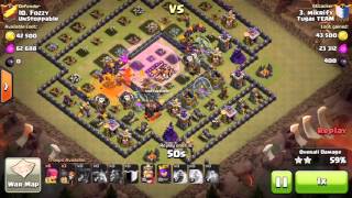Clash Of Clans 3 Star Lavaloonion TH10 without AK or BK