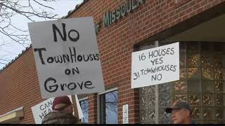 Residents protest proposed town home development ahead of city council vote