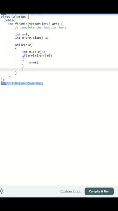 Sorted and Rotated Minimum| Data Structure and Algorithms| C++ | # ...